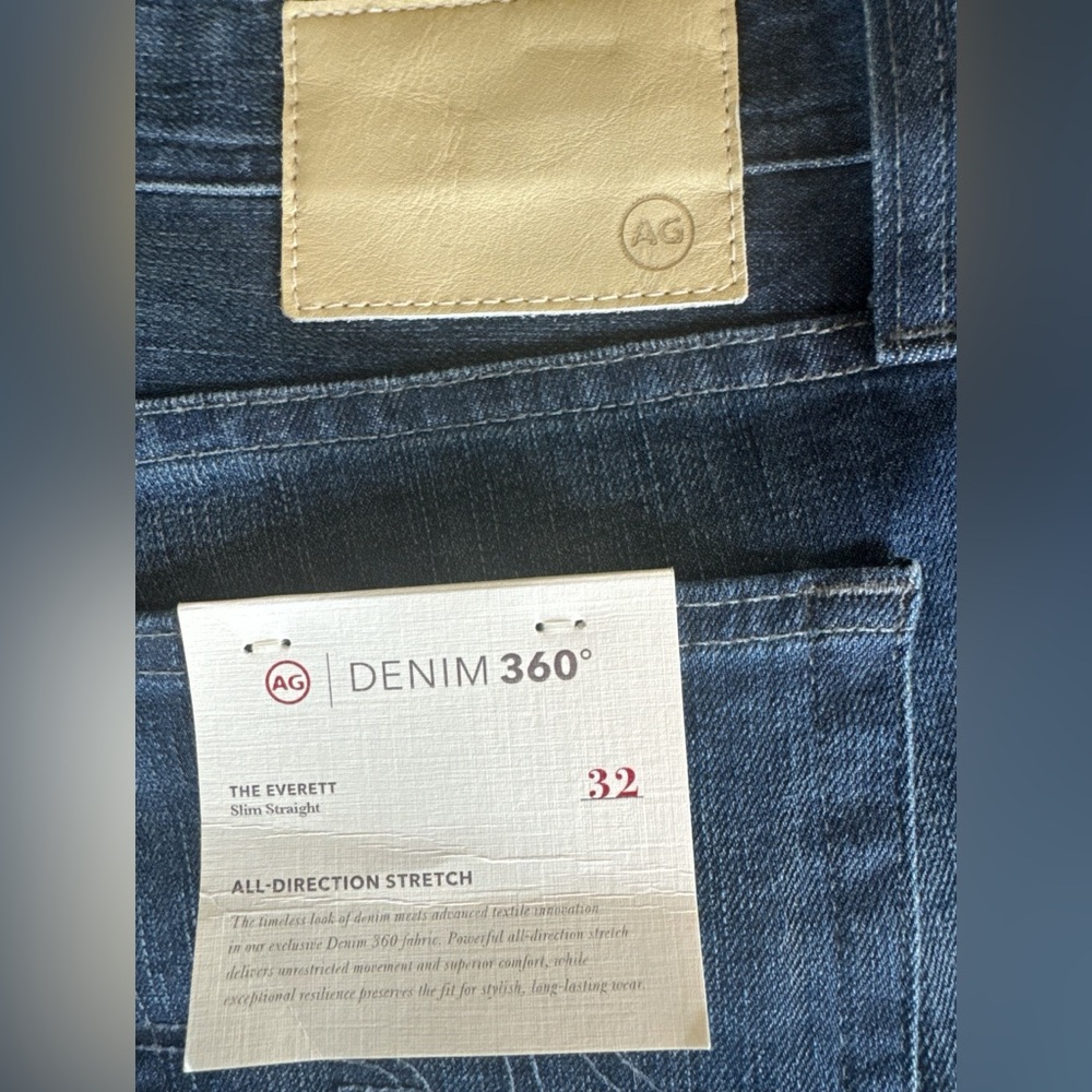 AG DENIM 360 (Men’s) The Everett Slim Straight Leg Jean, Size 32. - Picture 10 of 15